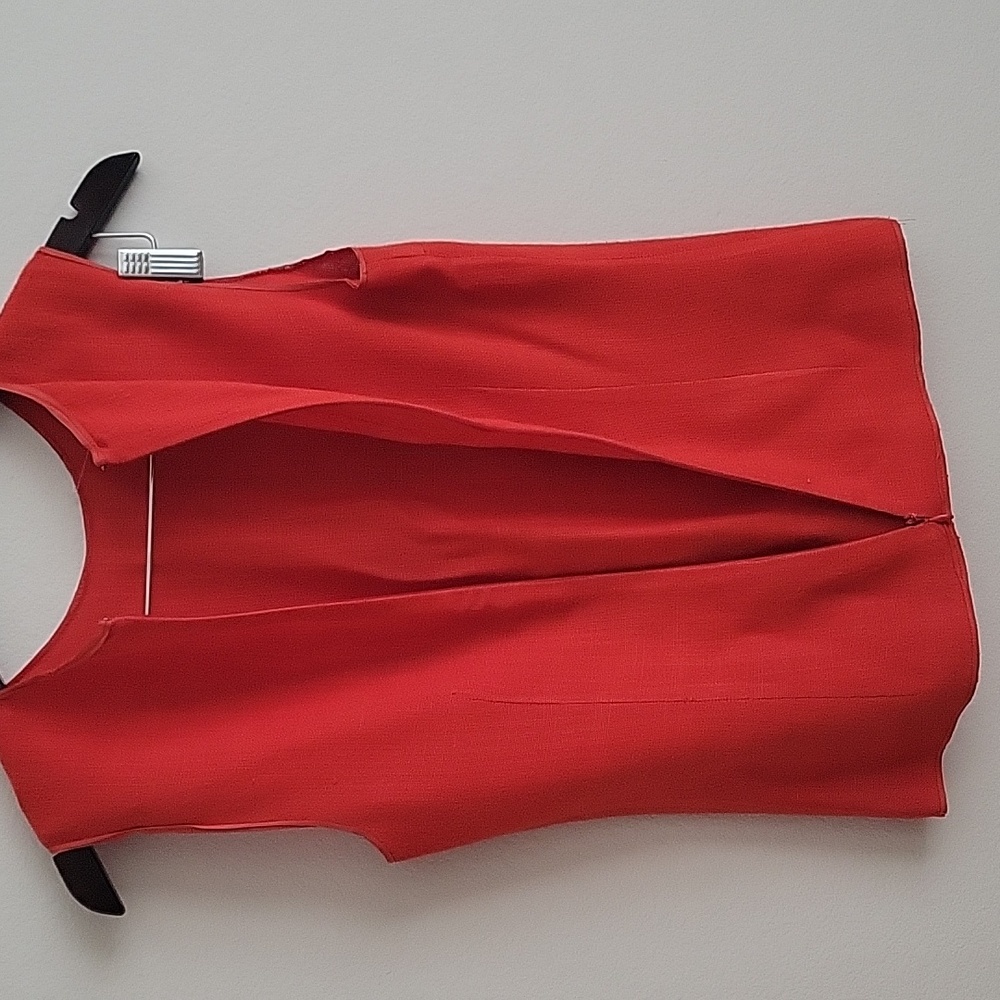 Prada Vintage 90's Sleeveless Linen Top Size - Picture 8 of 10